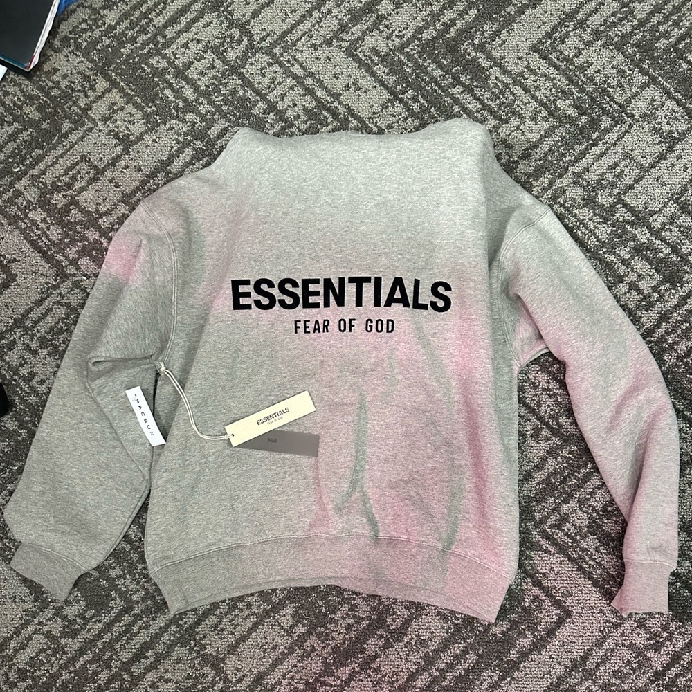 Essentials Heather Gray Logo Sweatshirt